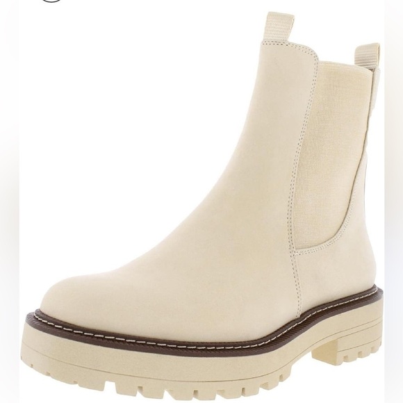 Sam Edelman Women's Laguna Chelsea Banana Cream Leather Ankle Boot 9.5 Medium - Picture 2 of 10